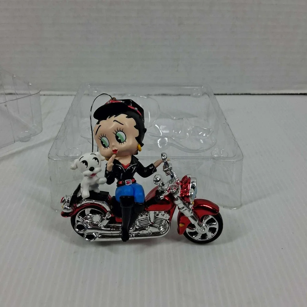 Betty Boop Boop-Oop-a-Zoom Motorcycle Ornament 2003 Carton Cards CXOR-109J
